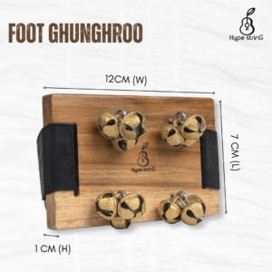 Foot Ghunghroo percussion accessories with compact design for comfortable fit.