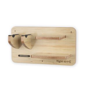 Rustic Guitar Wall Mount Panel - A secure and elegant way to display your guitar with rustic aesthetic design.