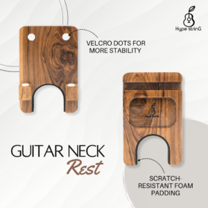 Guitar Neck Rest comes with Velcro dots & scratch resistant foam padding to offer stability to your guitar.