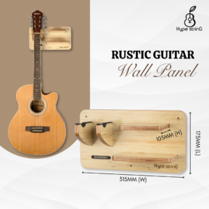 Rustic Guitar Wall Mount Panel is designed with proper size to hang your guitar.